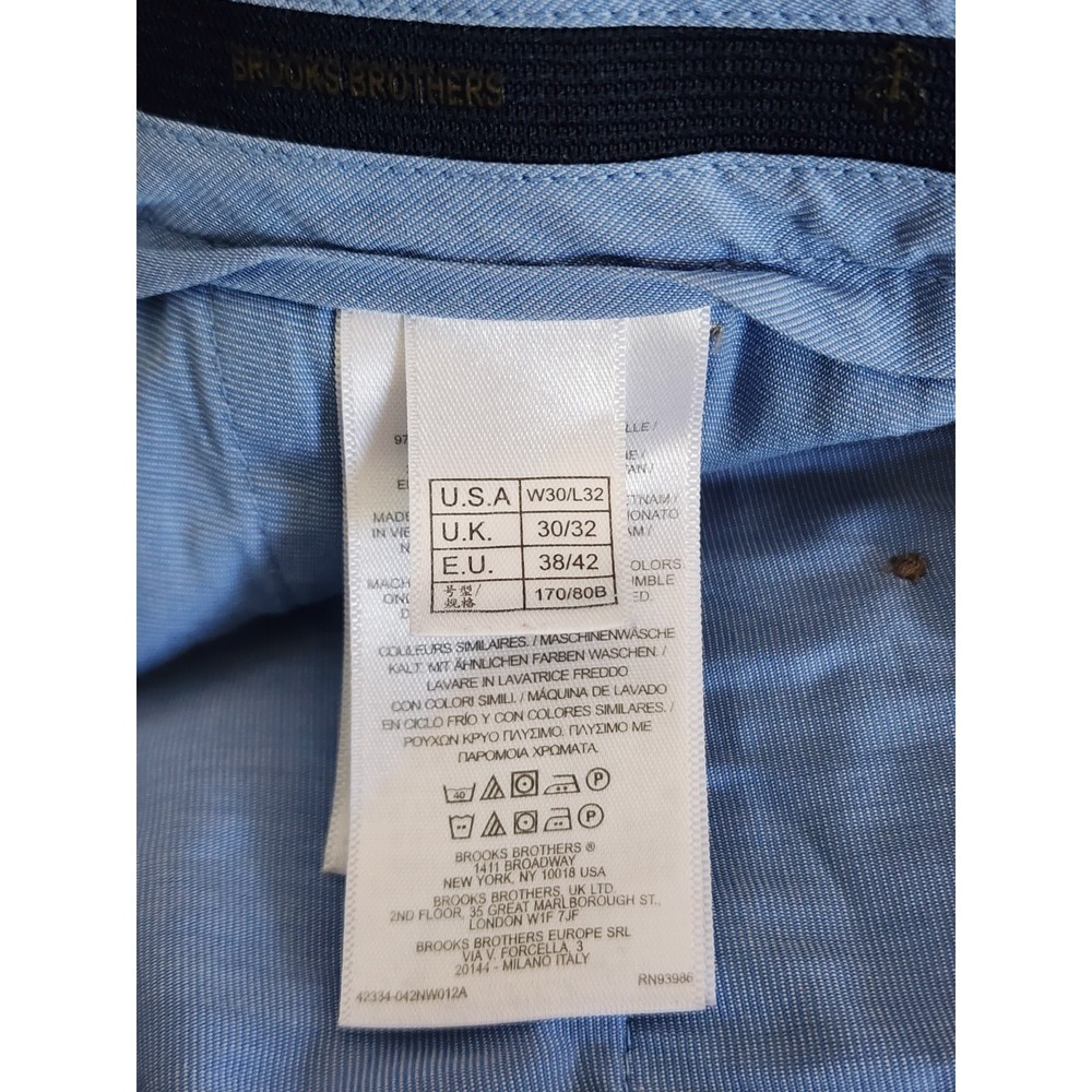 Brooks Brothers‎ Men's Lightweight Advantage Stretch Chino Milano Fit Size 30x32 - Picture 4 of 7